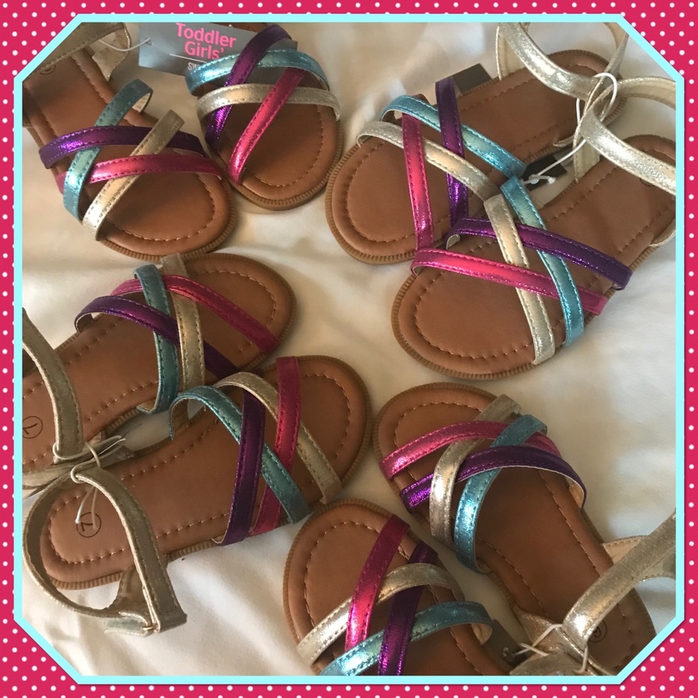 🌈NWT🌈 Rainbow Strapping Sandals🌈